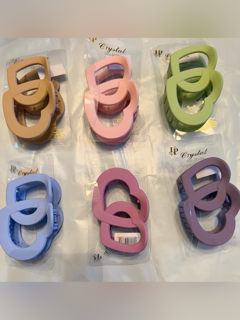 Matte Heart Claw Clip - Pink by